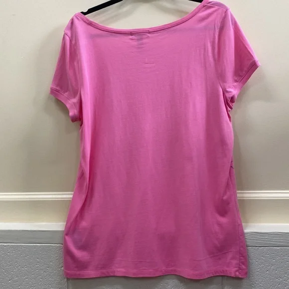 Lauren Ralph Lauren XL pink short sleeve top - Picture 4 of 5